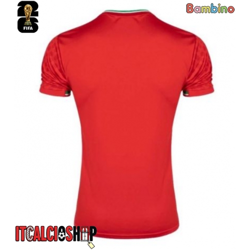 Iran Seconda Maglia Bambino Mondiali 2026 Manica Corta (+ Pantaloni corti)